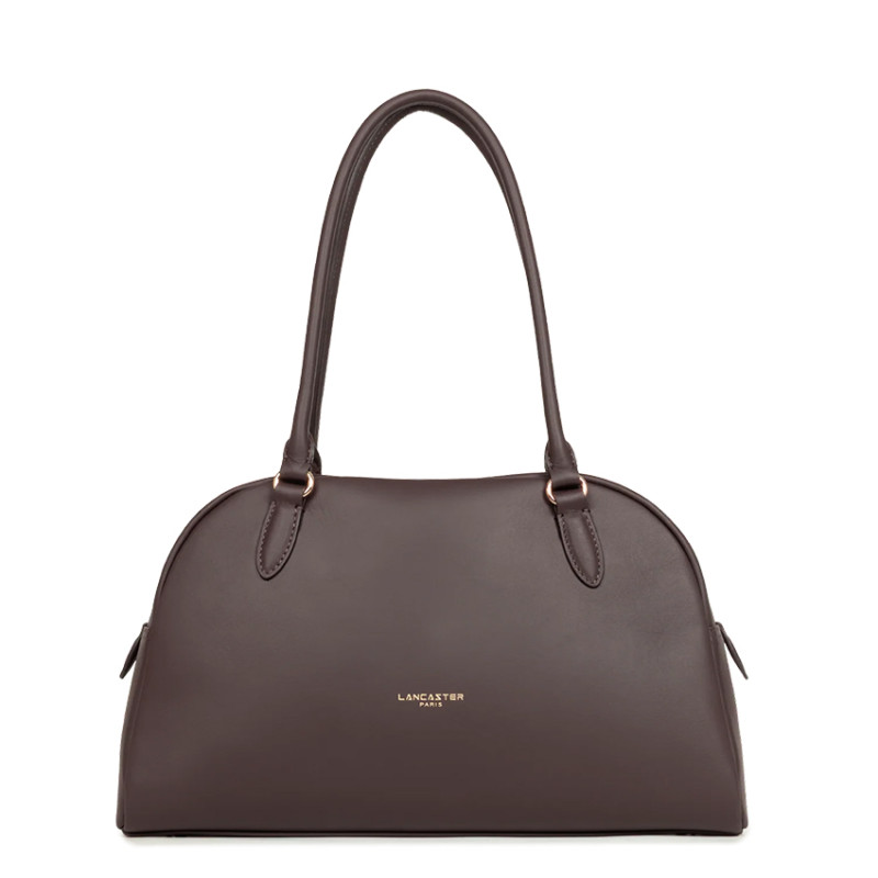 Lancaster Donna Bow Large Bowling Bag 480-094 Dark Brown