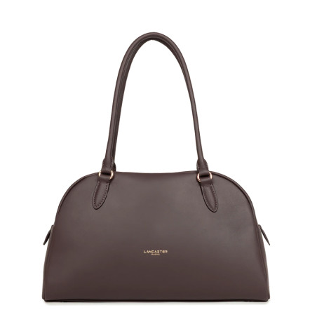 Lancaster Donna Bow Grand Sac Bowling 480-094 Marron Foncé