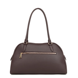 Lancaster Donna Bow Grand Sac Bowling 480-094 Marron Foncé
