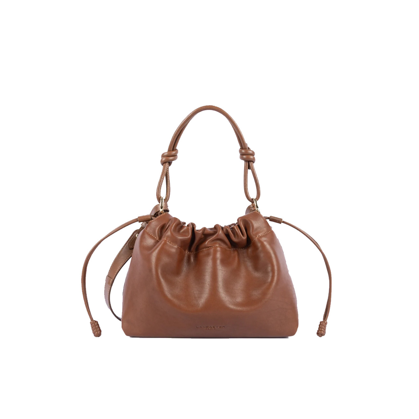 Lancaster Lush Sac Besace A Lacets Cognac