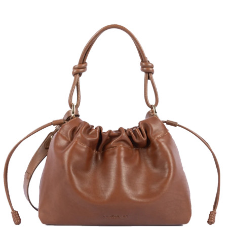 Lancaster Lush Sac Besace A Lacets Cognac