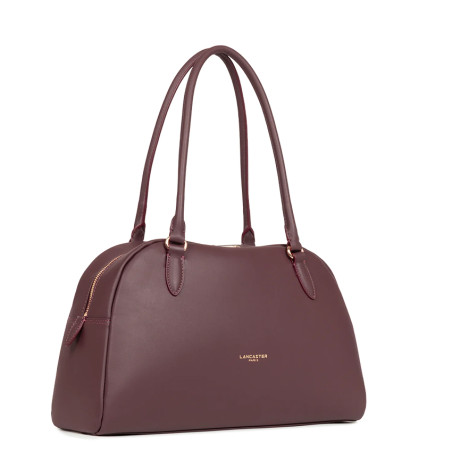 Lancaster Donna Bow Large Bowling Bag 480-094 Dark Bordeaux