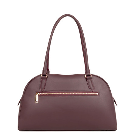 Lancaster Donna Bow Grand Sac Bowling 480-094 Bordeaux Foncé