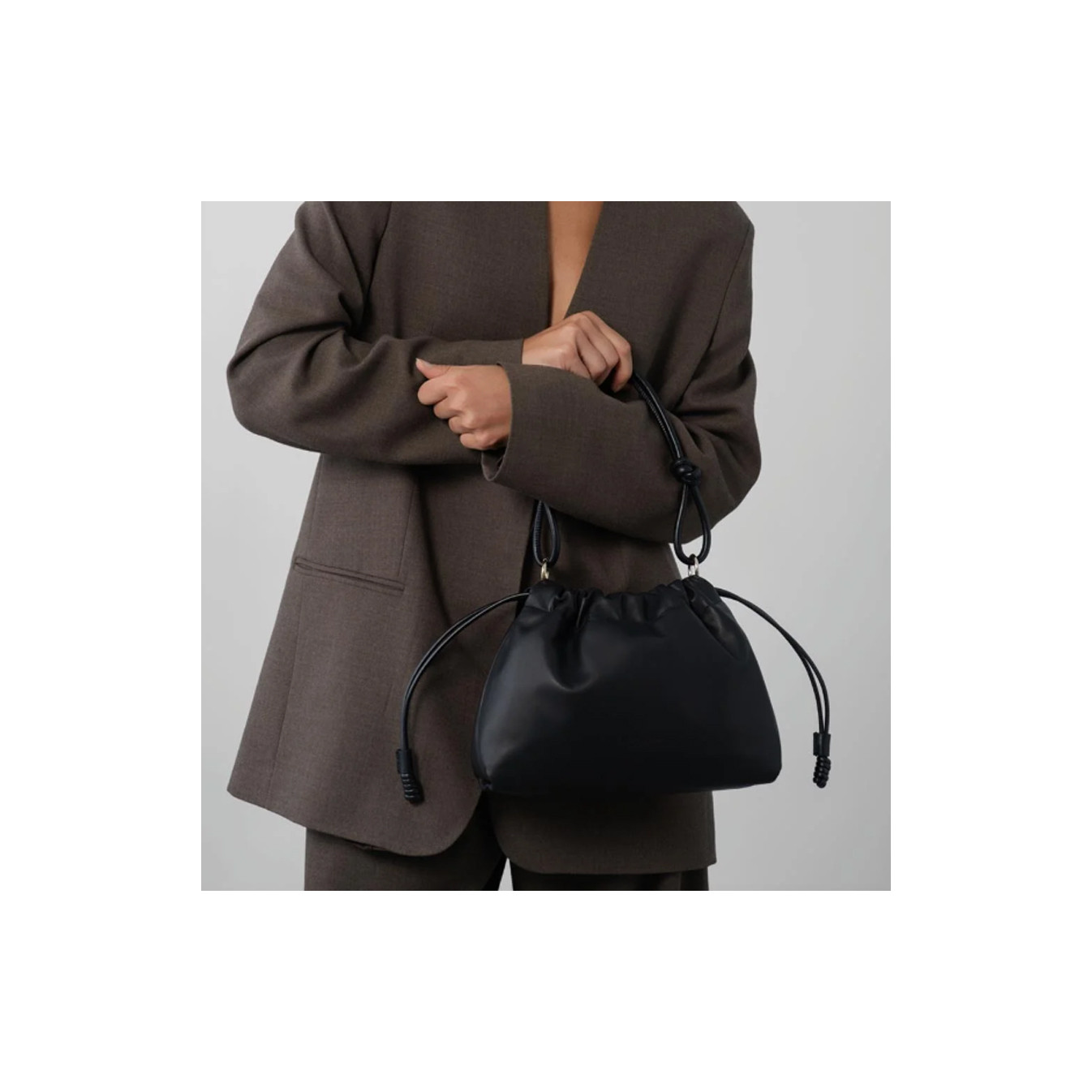 Lancaster Lush Sac Besace A Lacets Noir