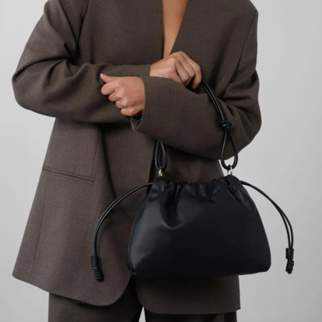 Lancaster Lush Sac Besace A Lacets Noir