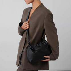 Lancaster Lush Sac Besace A Lacets Noir