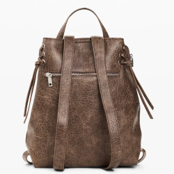Desigual Half Logo Brown Backpack