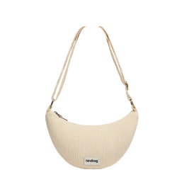 Hindbag Andrea Sac Banane En Velours Bio Beige