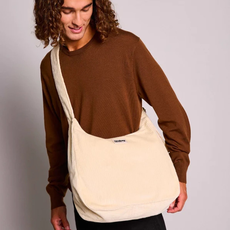 Hindbag Claire Sac Hobo En Velours Bio Beige