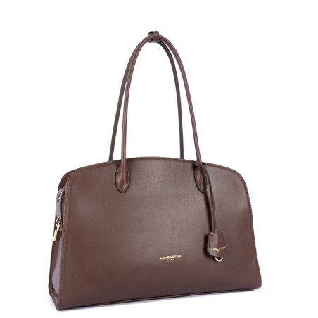Lancaster Mademoiselle Bonnie Grand Cabas Aux Anses Longues 572-131 Marron cote