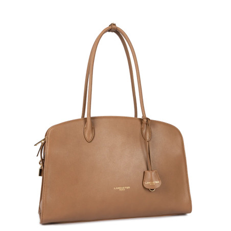 Lancaster Mademoiselle Bonnie Grand Cabas Aux Anses Longues 572-131 Moka cote