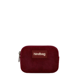 Hindbag Lili Petit Porte-Monnaie Velours Bordeaux