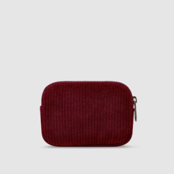 Hindbag Lili Small Coin Purse Corduroy Bordeaux