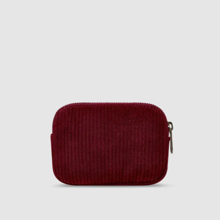 Hindbag Lili Small Coin Purse Corduroy Bordeaux