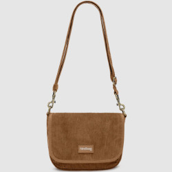 Hindbag Margault Sac Trotteur En Velours & Coton Macchiato