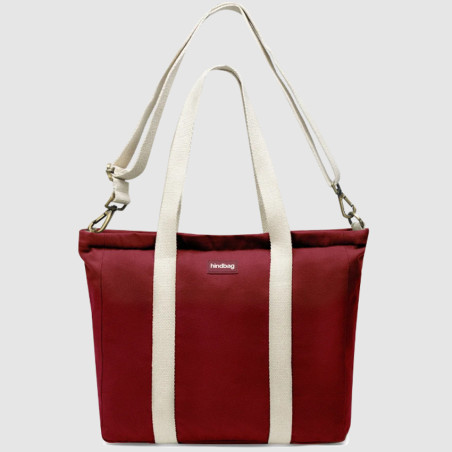 Hindbag Cesar Sac Cabas Bio Bordeaux face