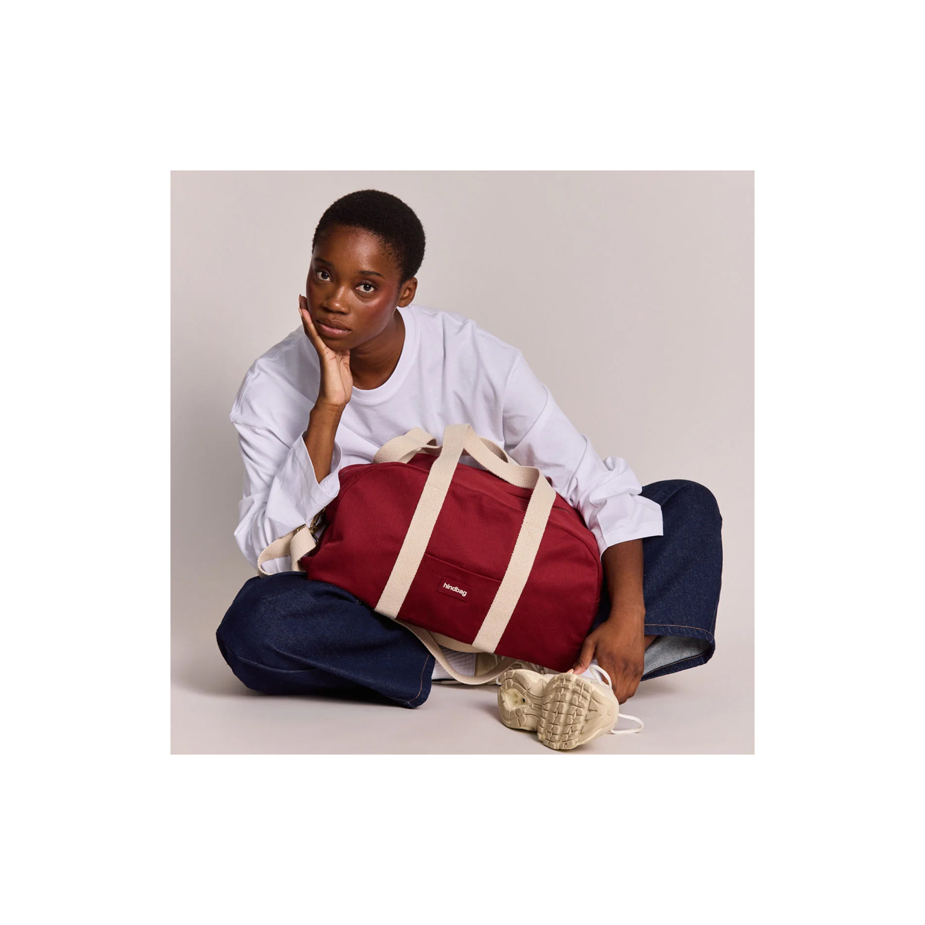 Hindbag Charlie Sac Weekend En Coton Bio Bordeaux