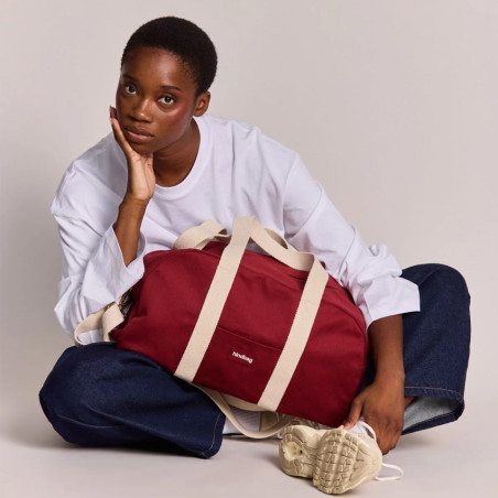 Hindbag Charlie Sac Weekend En Coton Bio Bordeaux