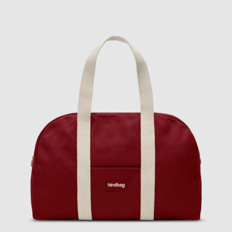 Hindbag Charlie Sac Weekend En Coton Bio Bordeaux face