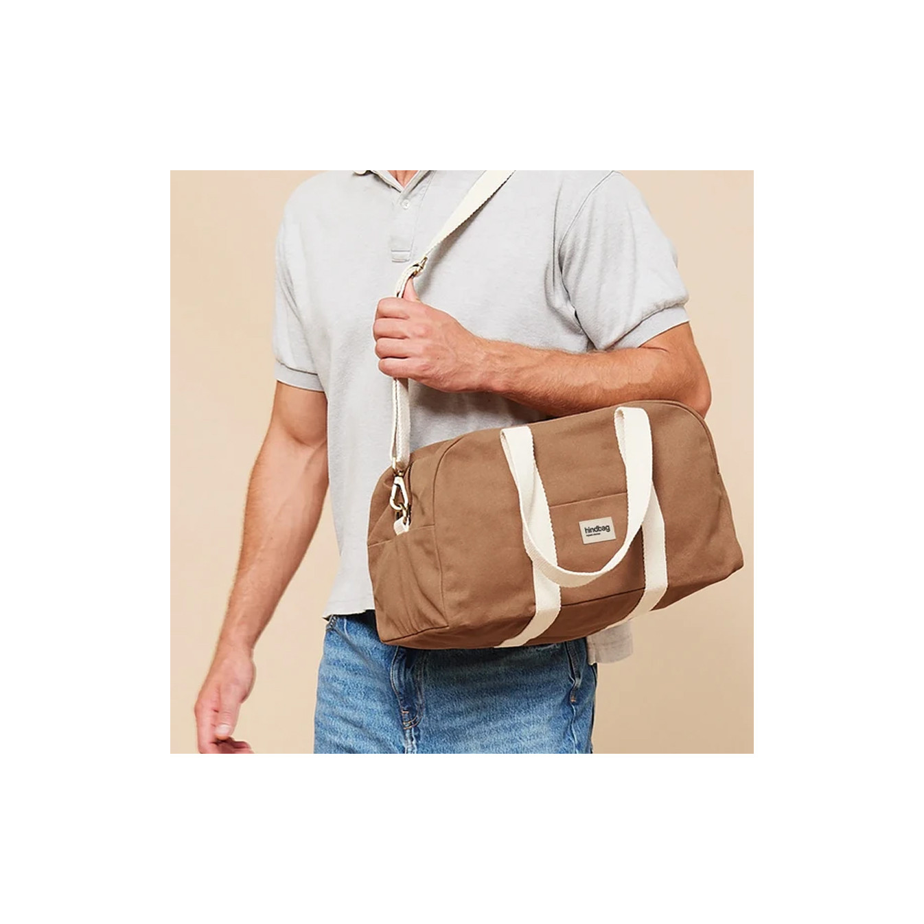 Hindbag Charlie Sac Weekend En Coton Bio Cannelle