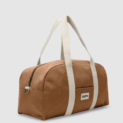 Hindbag Charlie Sac Weekend En Coton Bio Cannelle côté