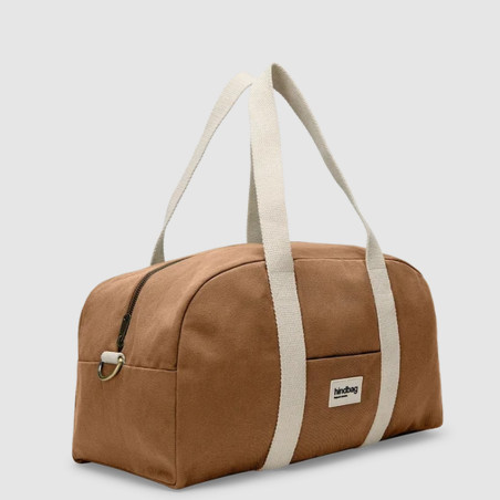 Hindbag Charlie Sac Weekend En Coton Bio Cannelle côté