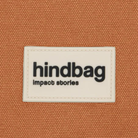 Hindbag Charlie Sac Weekend En Coton Bio Sienne pres