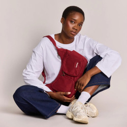 Hindbag Emile Sac Besace Multipoches En Coton Bio Bordeaux