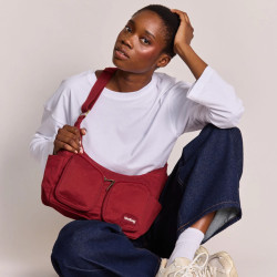 Hindbag Emile Sac Besace Multipoches En Coton Bio Bordeaux