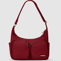 Hindbag Emile Multipocket Cotton Organic Backpack Bordeaux