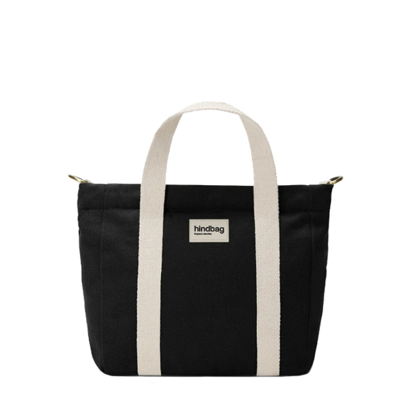 Hindbag Louise Petit Sac Cabas En Coton Noir