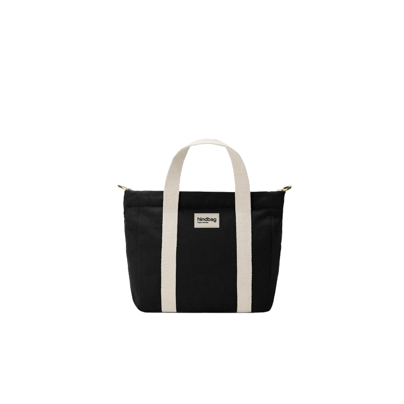 Hindbag Louise Petit Sac Cabas En Coton Noir