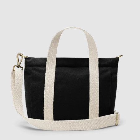 Hindbag Louise Petit Sac Cabas En Coton Noir dos