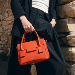 Ateliers Fourès Calista Petit Sac Porté Main H340 Orange