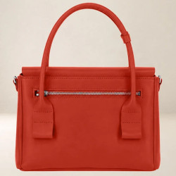 Ateliers Fourès Calista Petit Sac Porté Main H340 Orange dos