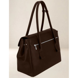 Ateliers Fourès Calista Grand Sac Porté Main H360 Café côté