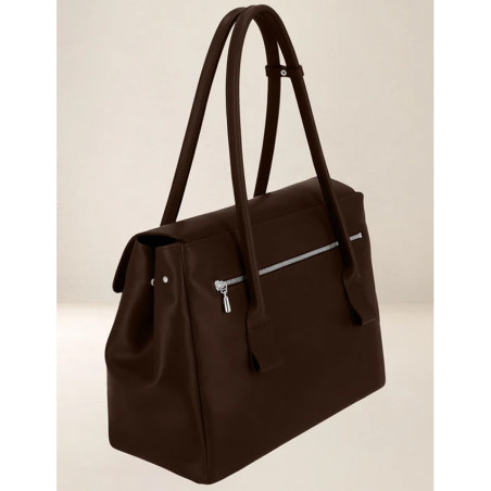 Ateliers Fourès Calista Large Handbag H360 Coffee
