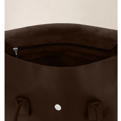 Ateliers Fourès Calista Grand Sac Porté Main H360 Café ouvert