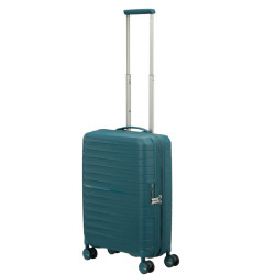 American Tourister Fastforward Valise Cabine Trolley 4 Roues Totaly Sarcelle poignée