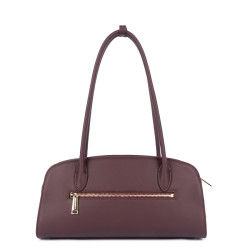Lancaster Mademoiselle Bonnie Sac Porté Epaule Aux Anses Longues 572-130 Bordeaux Foncé
