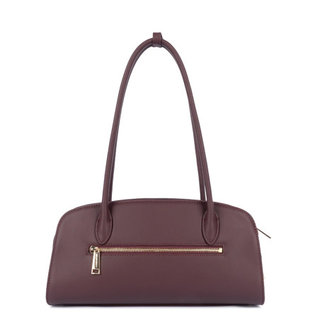 Lancaster Mademoiselle Bonnie Sac Porté Epaule Aux Anses Longues 572-130 Bordeaux Foncé dos