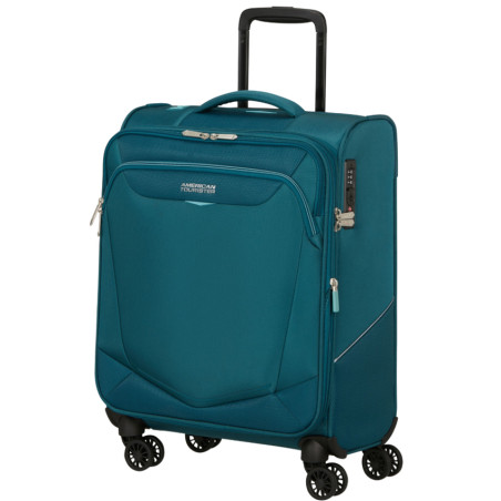 American Tourister SummerRide Valise Trolley 4 Roues 55 Cm Totaly Sarcelle côté