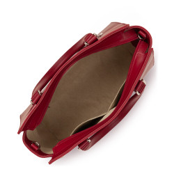 Lancaster Smooth Sac Porté Main 437-03 Carmin ouvert