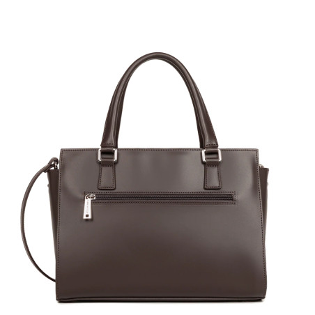 Lancaster Smooth Sac Porté Main 437-03 Marron dos