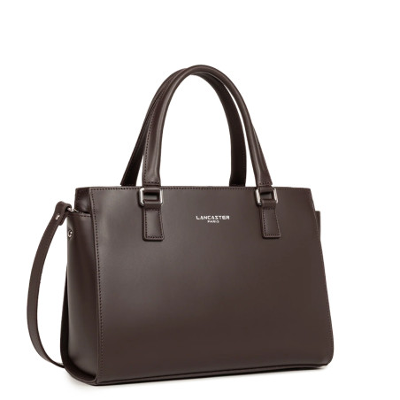 Lancaster Smooth Sac Porté Main 437-03 Marron cote