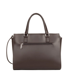 Lancaster Smooth Sac Porté Main 437-04 Marron dos