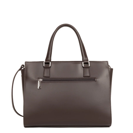 Lancaster Smooth Sac Porté Main 437-04 Marron dos
