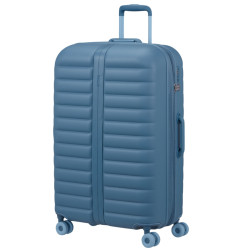 American Tourister Neovibe Valise Rigide 78Cm Extensible 4 Roues TSA Steel Blue