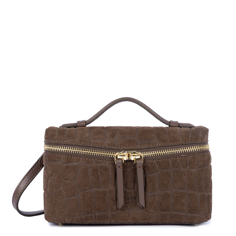 Lancaster Suède Exo Petit Sac Boite 530-61 Marron