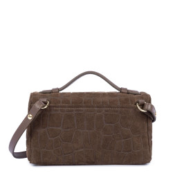 Lancaster Suède Exo Petit Sac Boite 530-61 Marron